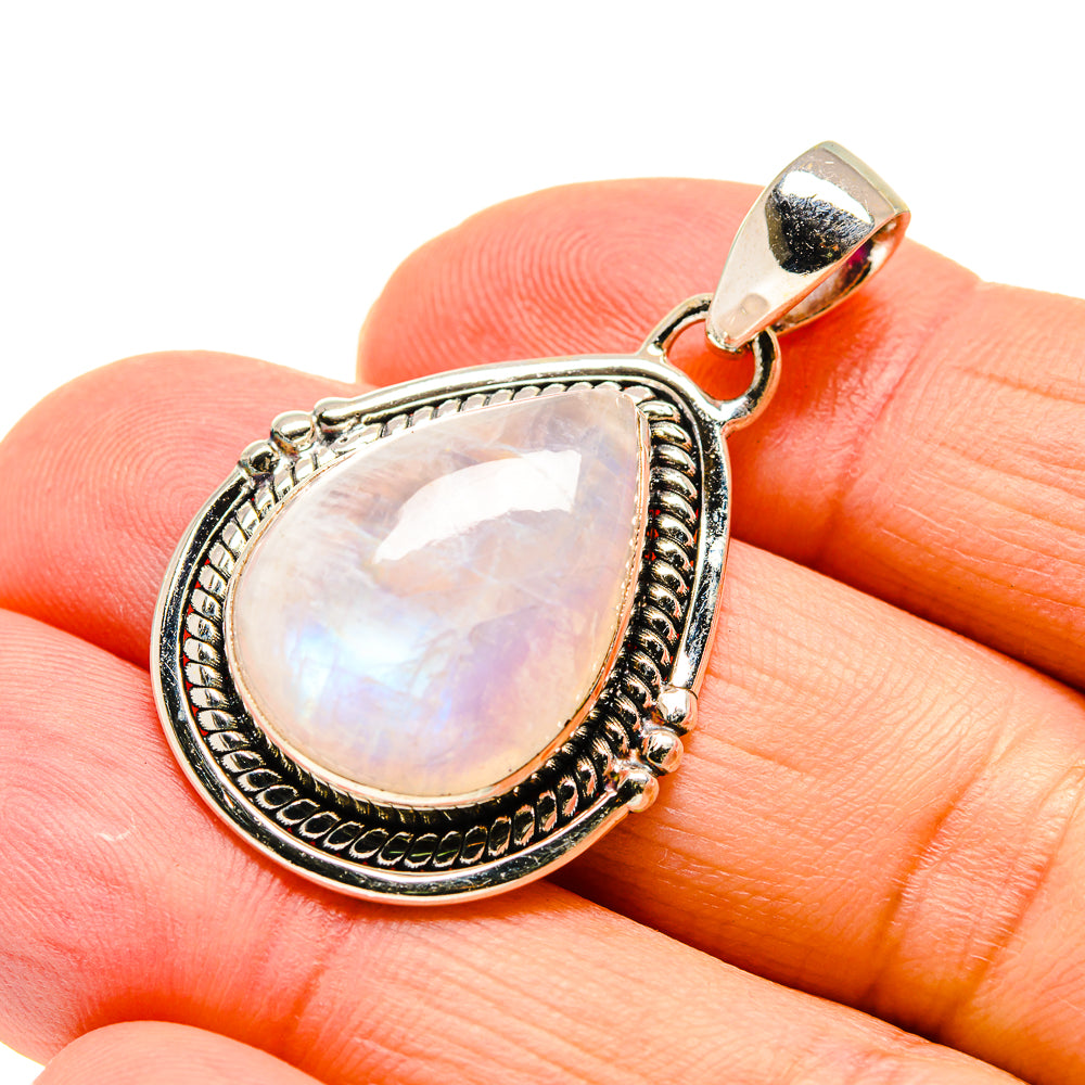 Rainbow Moonstone Pendants handcrafted by Ana Silver Co - PD742736