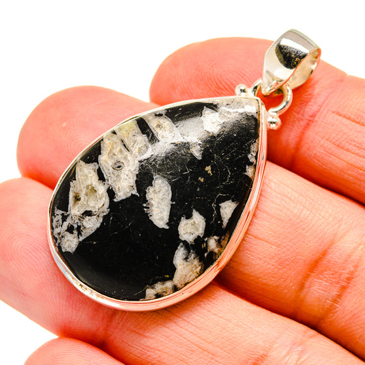 Chinese Writing Stone Pendants handcrafted by Ana Silver Co - PD742830