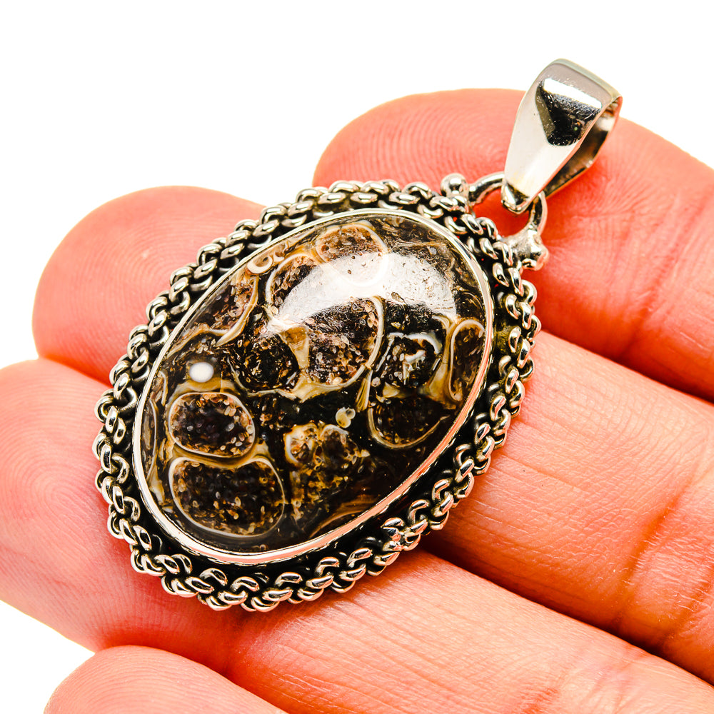 Turritella Agate Pendants handcrafted by Ana Silver Co - PD742832