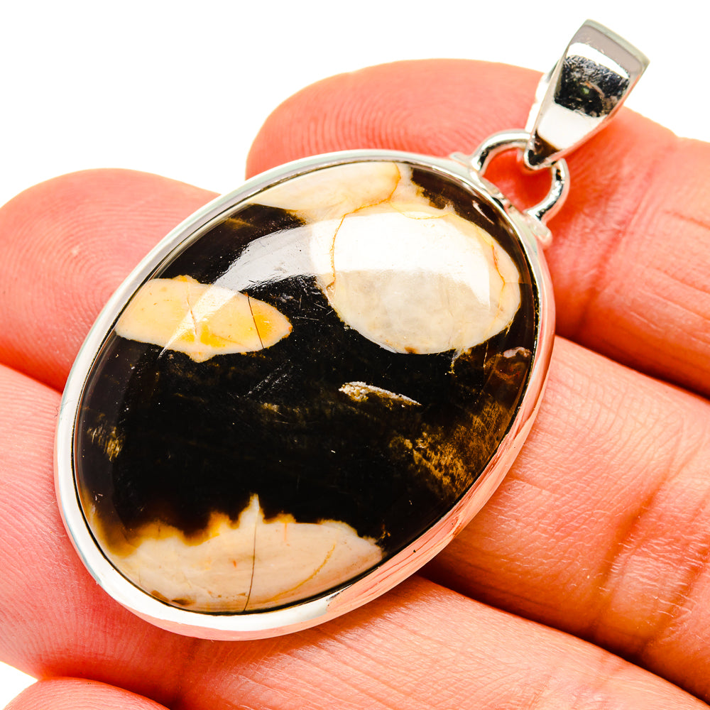 Peanut Wood Jasper Pendants handcrafted by Ana Silver Co - PD742845