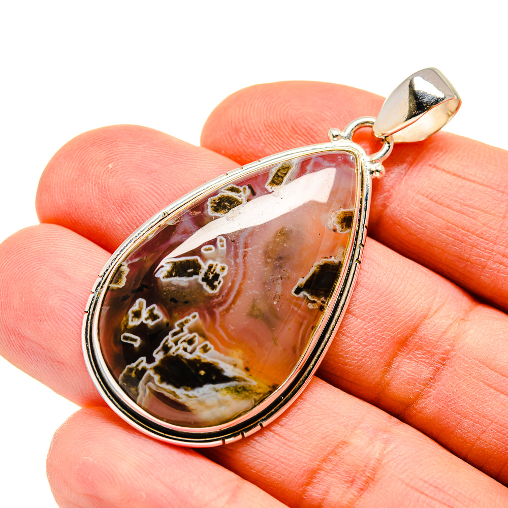 Moss Agate Pendants handcrafted by Ana Silver Co - PD742930