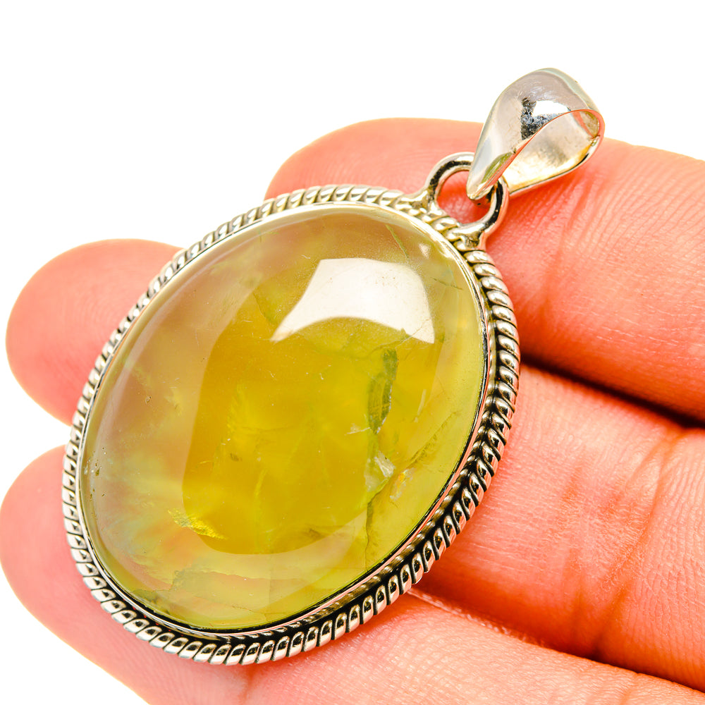 Prehnite Pendants handcrafted by Ana Silver Co - PD7431