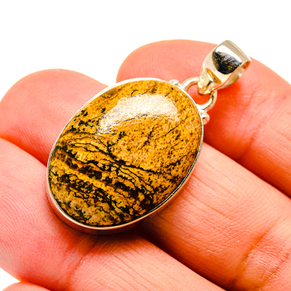 Picture Jasper Pendants handcrafted by Ana Silver Co - PD743157
