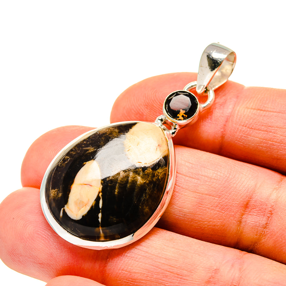 Peanut Wood Jasper Pendants handcrafted by Ana Silver Co - PD743207