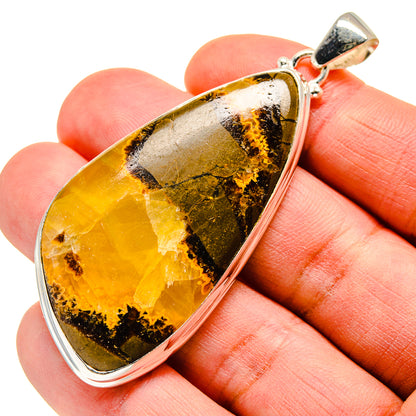 Septarian Nodule Pendants handcrafted by Ana Silver Co - PD743228