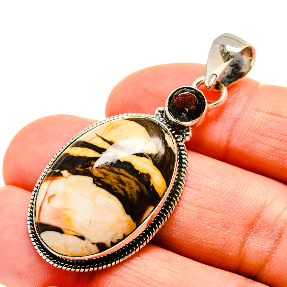 Peanut Wood Jasper Pendants handcrafted by Ana Silver Co - PD743300