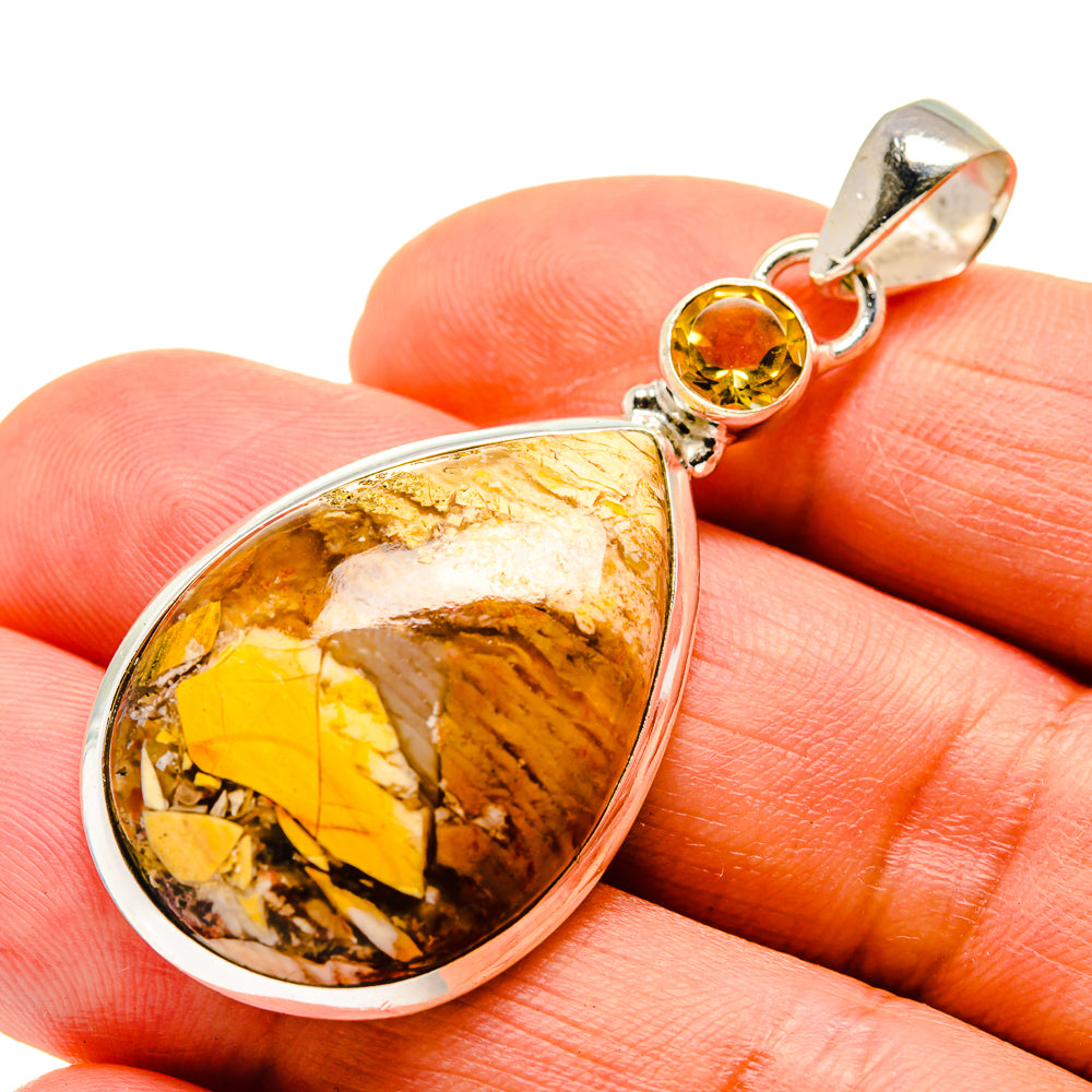 Brecciated Mookaite Pendants handcrafted by Ana Silver Co - PD743441