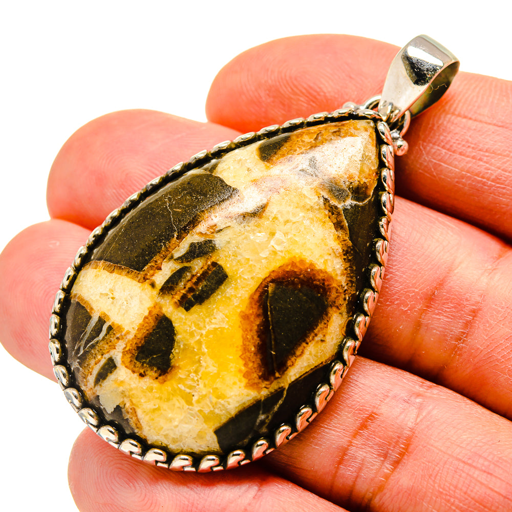 Septarian Nodule Pendants handcrafted by Ana Silver Co - PD743510