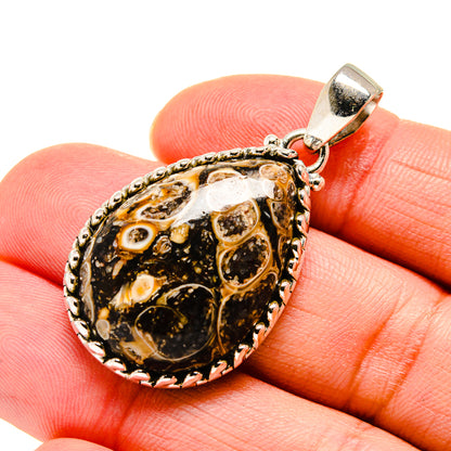 Turritella Agate Pendants handcrafted by Ana Silver Co - PD743558