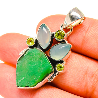 Chrysoprase Pendants handcrafted by Ana Silver Co - PD7436