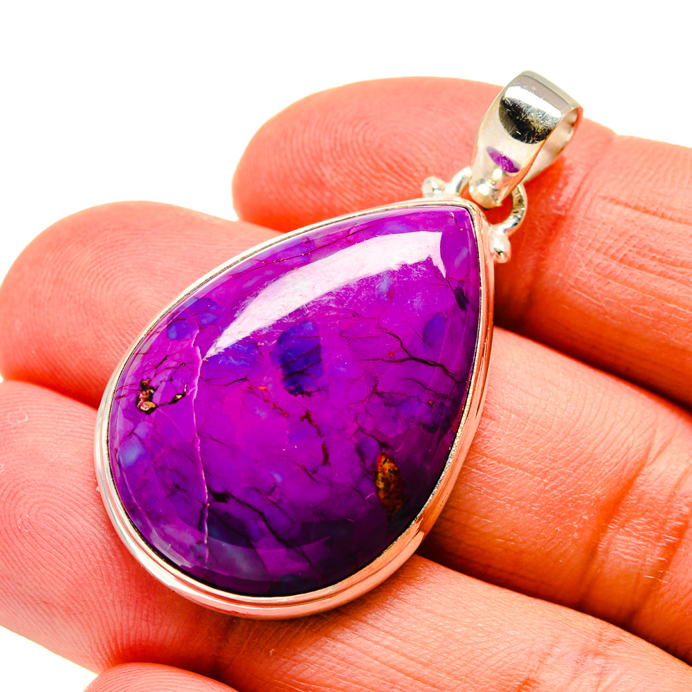 Purple Composite Turquoise Pendants handcrafted by Ana Silver Co - PD743618