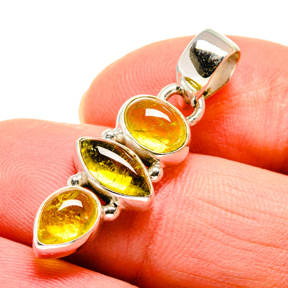 Green Tourmaline Pendants handcrafted by Ana Silver Co - PD743755