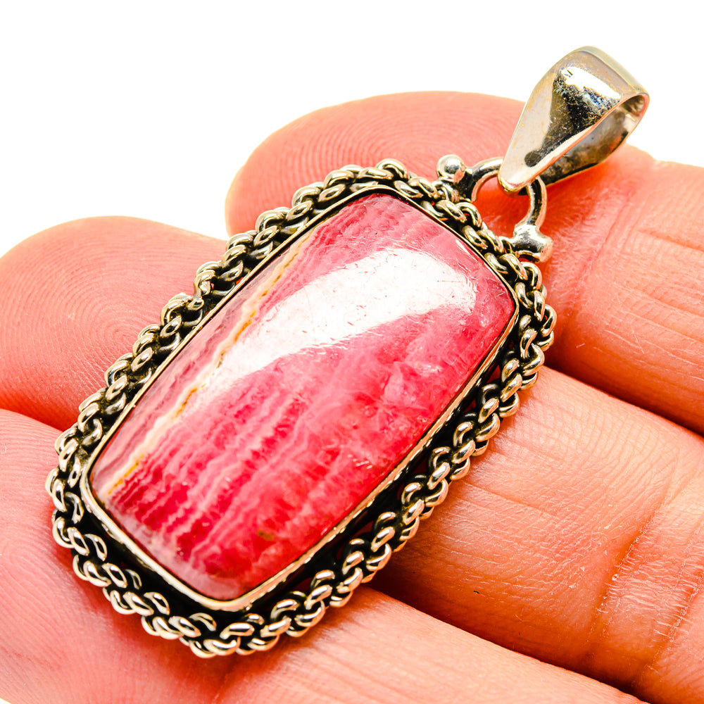 Rhodochrosite Pendants handcrafted by Ana Silver Co - PD743781