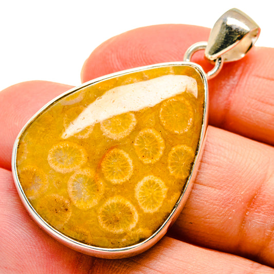 Fossil Coral Pendants handcrafted by Ana Silver Co - PD743788