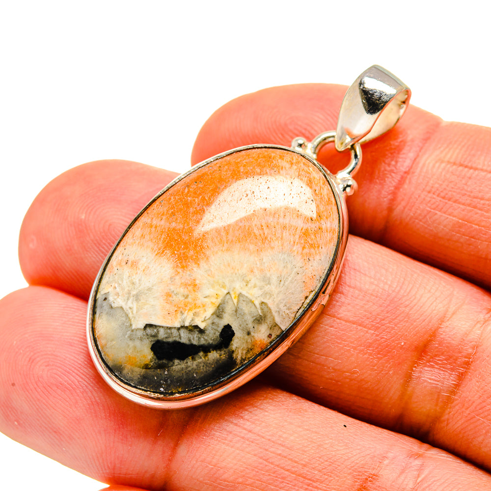 Scolecite Pendants handcrafted by Ana Silver Co - PD743934