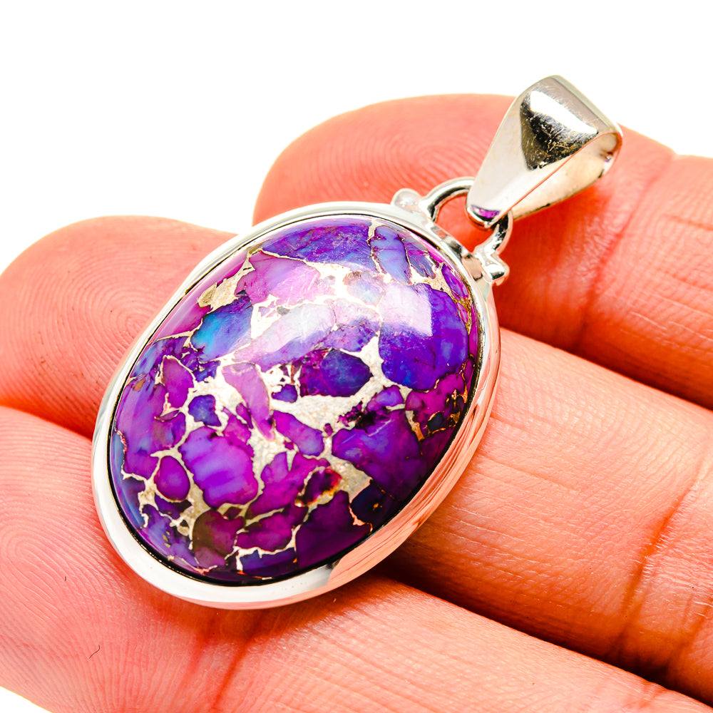 Purple Copper Composite Turquoise Pendants handcrafted by Ana Silver Co - PD744068