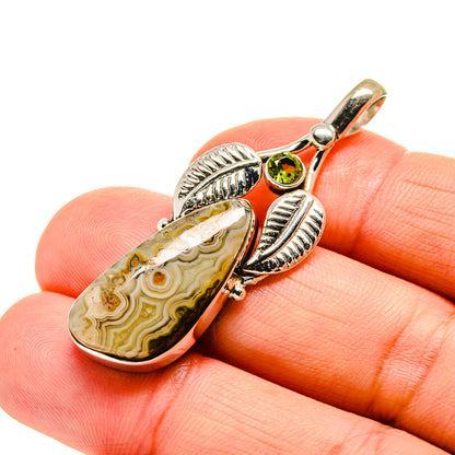 Laguna Lace Agate Pendants handcrafted by Ana Silver Co - PD744113