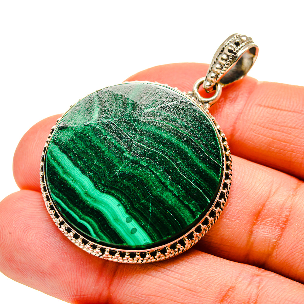 Malachite Pendants handcrafted by Ana Silver Co - PD744132