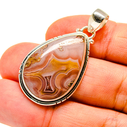 Botswana Agate Pendants handcrafted by Ana Silver Co - PD744176