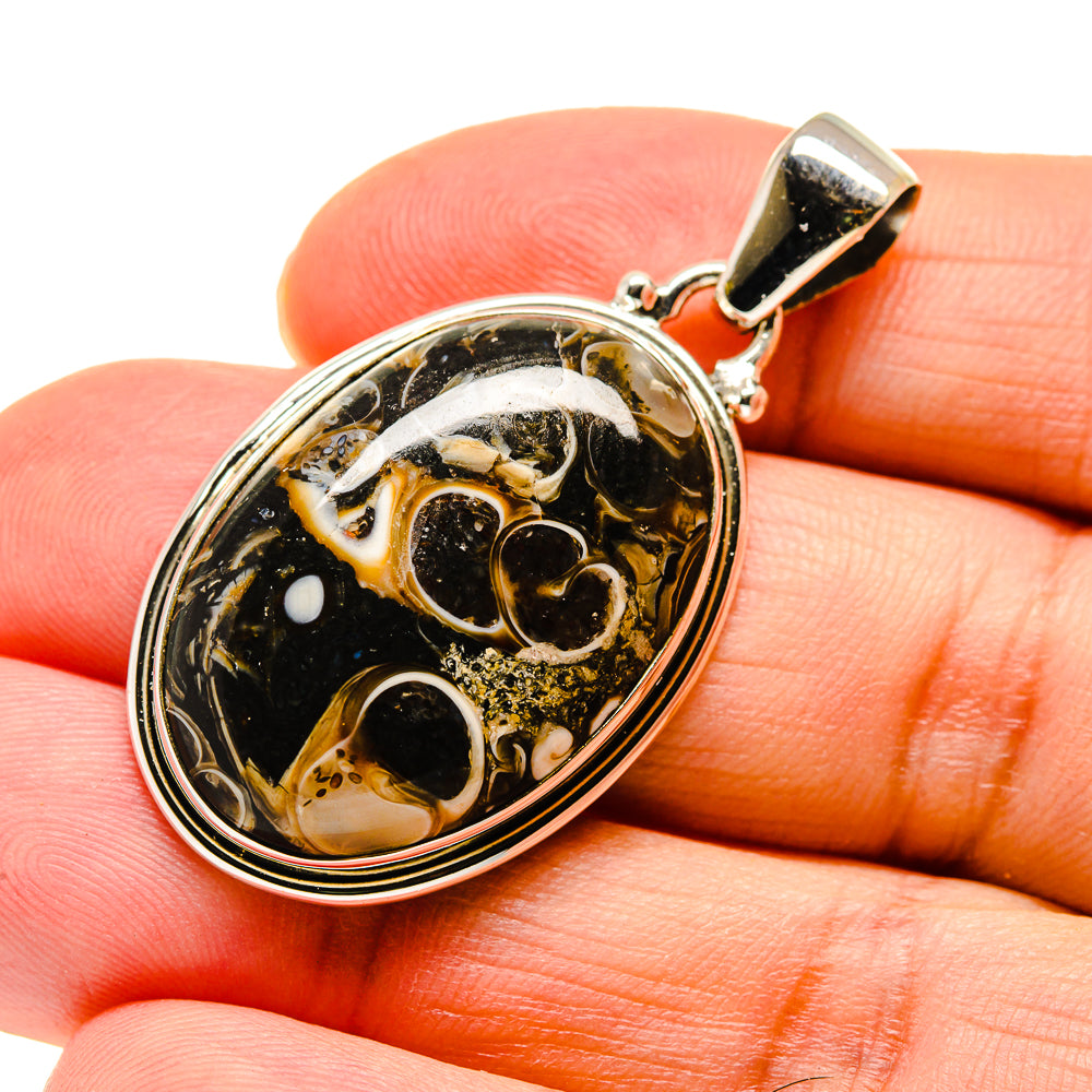 Turritella Agate Pendants handcrafted by Ana Silver Co - PD744203