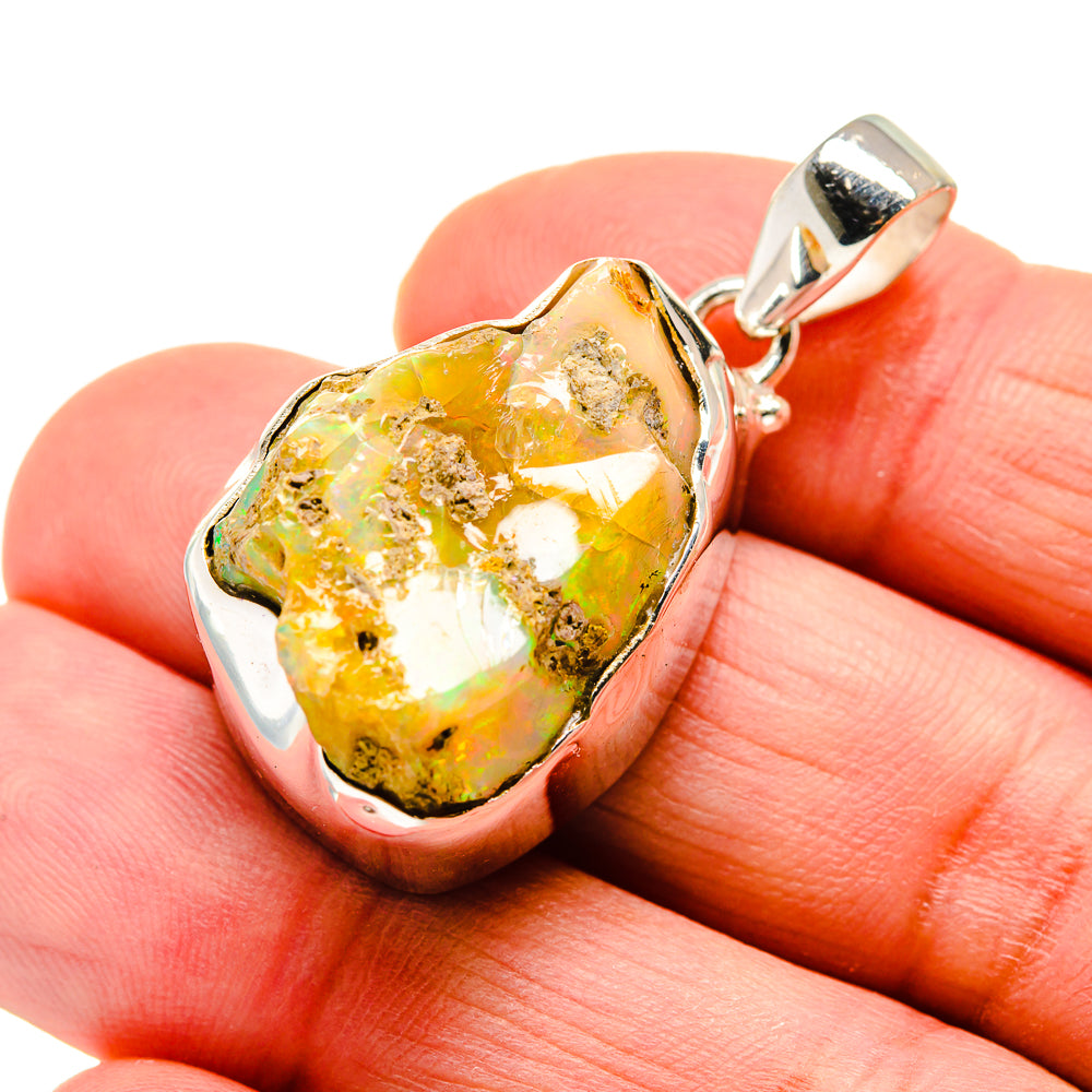 Ethiopian Opal Pendants handcrafted by Ana Silver Co - PD744246