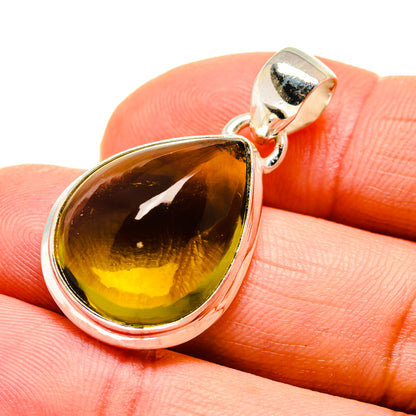Olive Quartz Pendants handcrafted by Ana Silver Co - PD744487