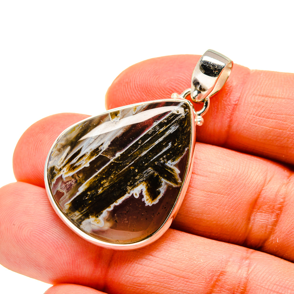 Turkish Tube Agate Pendants handcrafted by Ana Silver Co - PD744560