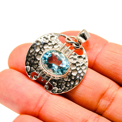 Blue Topaz Pendants handcrafted by Ana Silver Co - PD744569