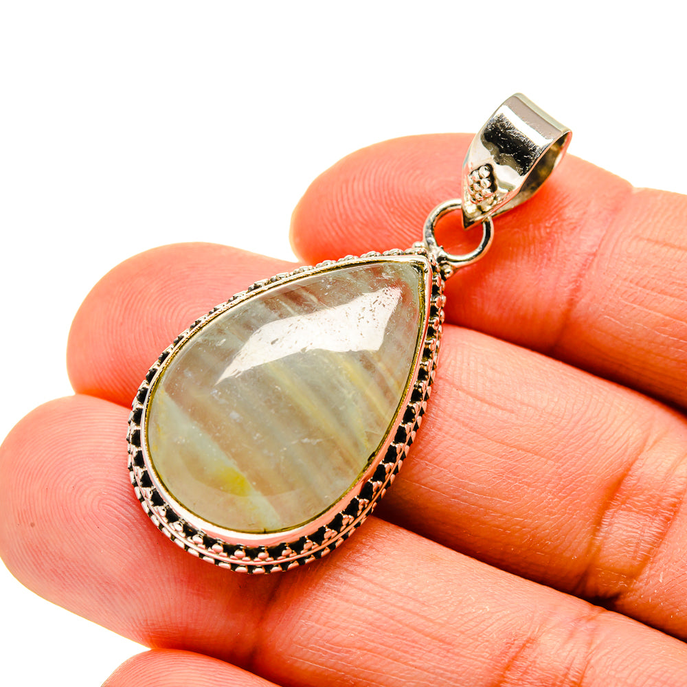 Green Fluorite Pendants handcrafted by Ana Silver Co - PD744570