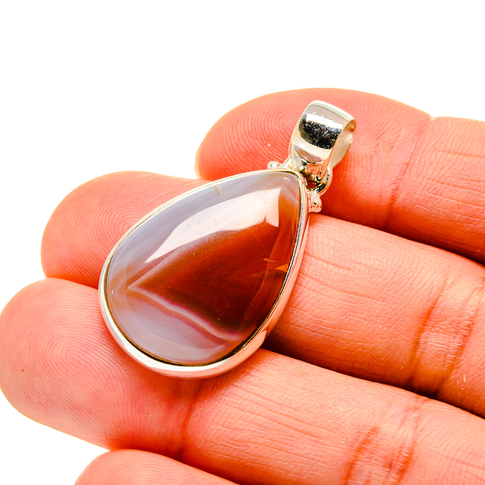 Botswana Agate Pendants handcrafted by Ana Silver Co - PD744579