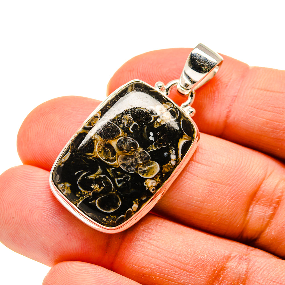 Turritella Agate Pendants handcrafted by Ana Silver Co - PD744584