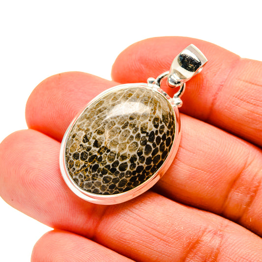 Stingray Coral Pendants handcrafted by Ana Silver Co - PD744595