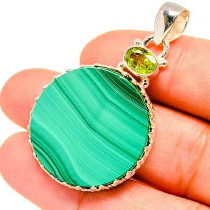 Malachite Pendants handcrafted by Ana Silver Co - PD7446