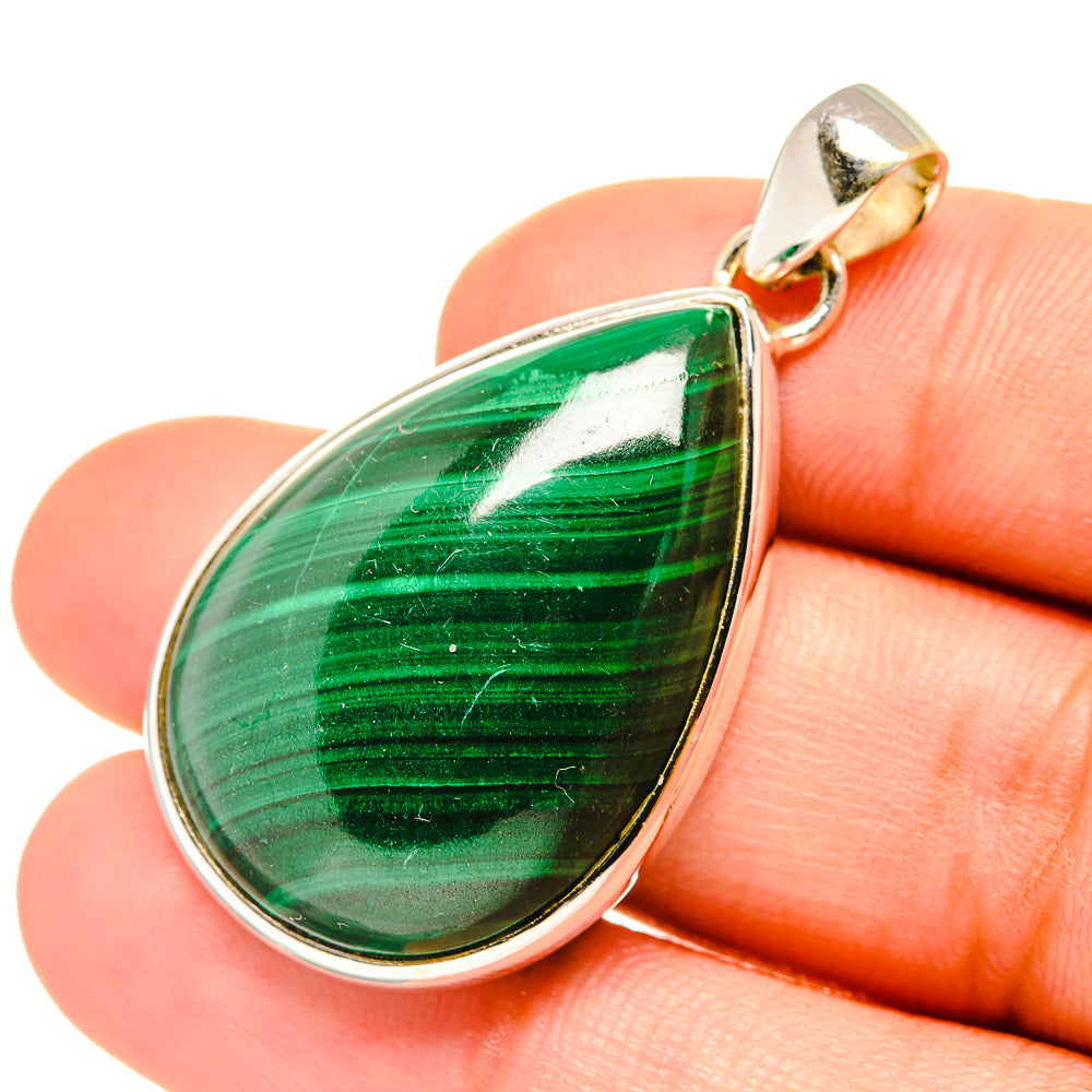 Malachite Pendants handcrafted by Ana Silver Co - PD7447