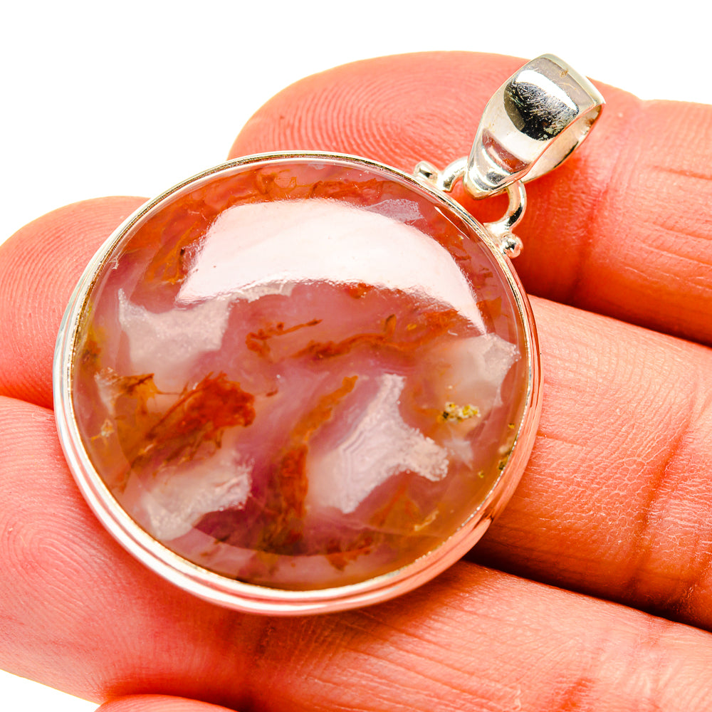 Plume Agate Pendants handcrafted by Ana Silver Co - PD744786