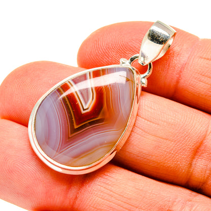 Botswana Agate Pendants handcrafted by Ana Silver Co - PD744824