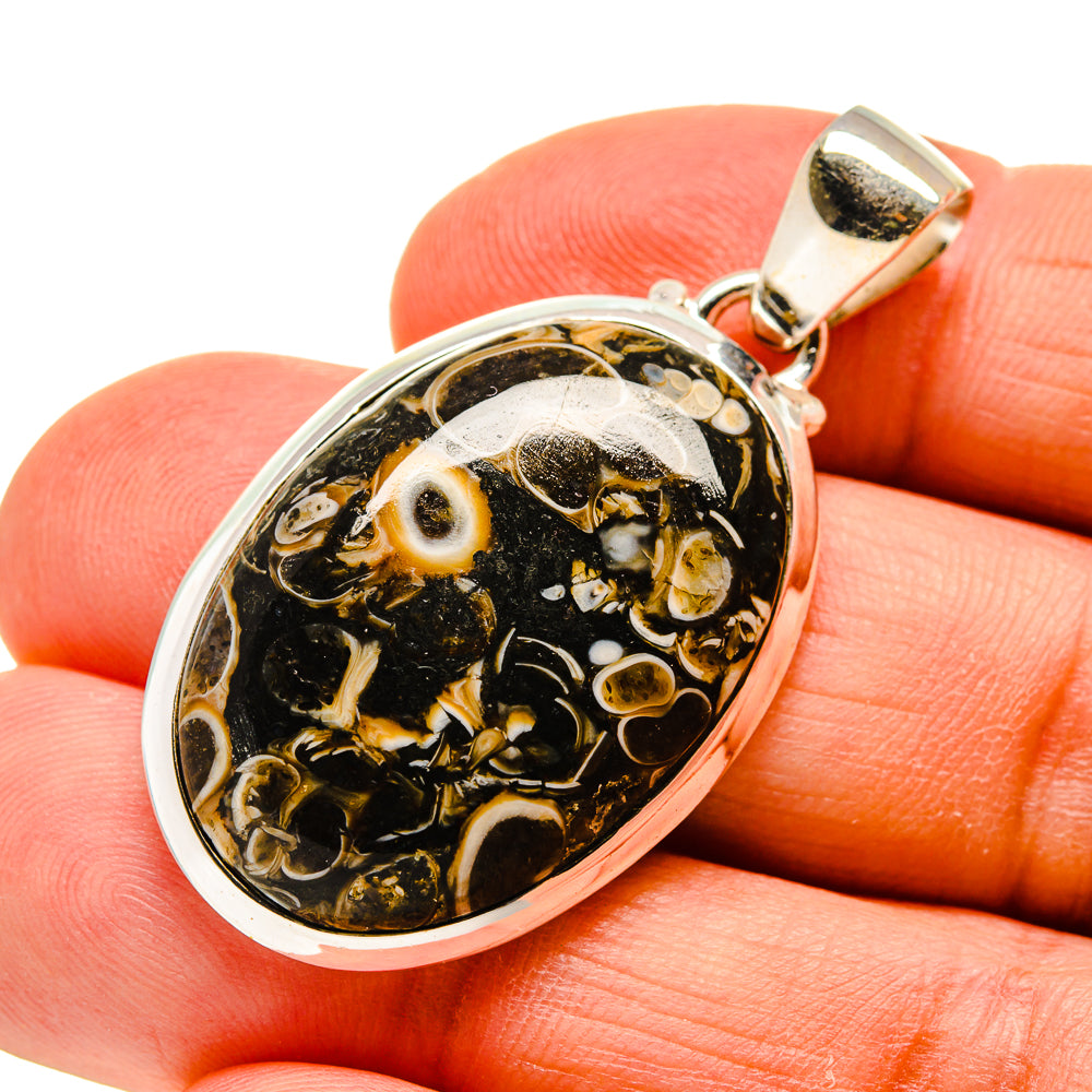 Turritella Agate Pendants handcrafted by Ana Silver Co - PD744858
