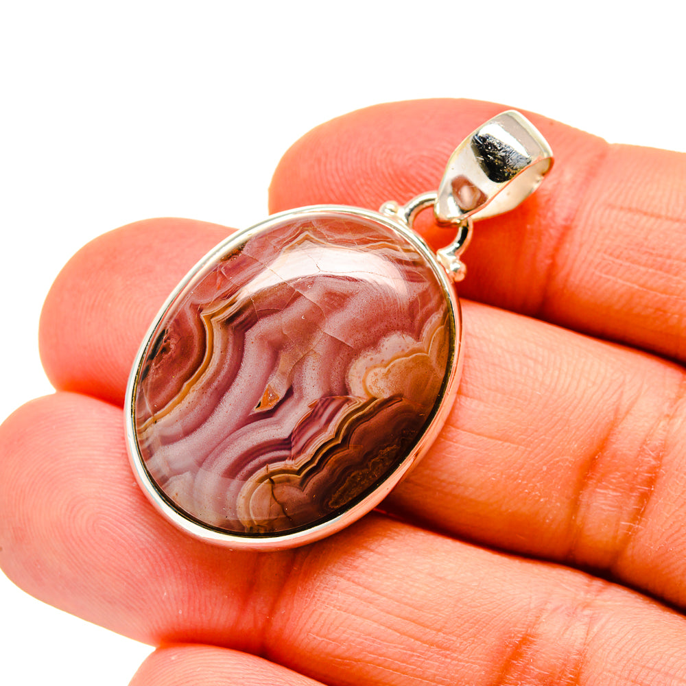 Crazy Lace Agate Pendants handcrafted by Ana Silver Co - PD744942