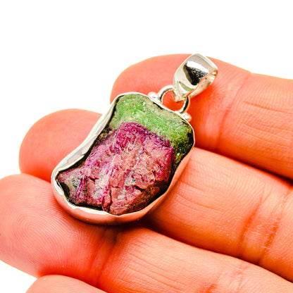 Ruby Zoisite Pendants handcrafted by Ana Silver Co - PD744972