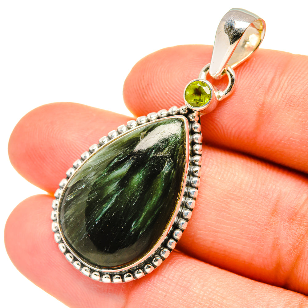 Seraphinite Pendants handcrafted by Ana Silver Co - PD7450