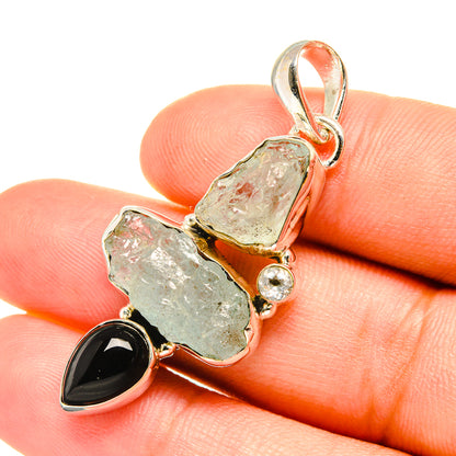 Aquamarine Pendants handcrafted by Ana Silver Co - PD7451