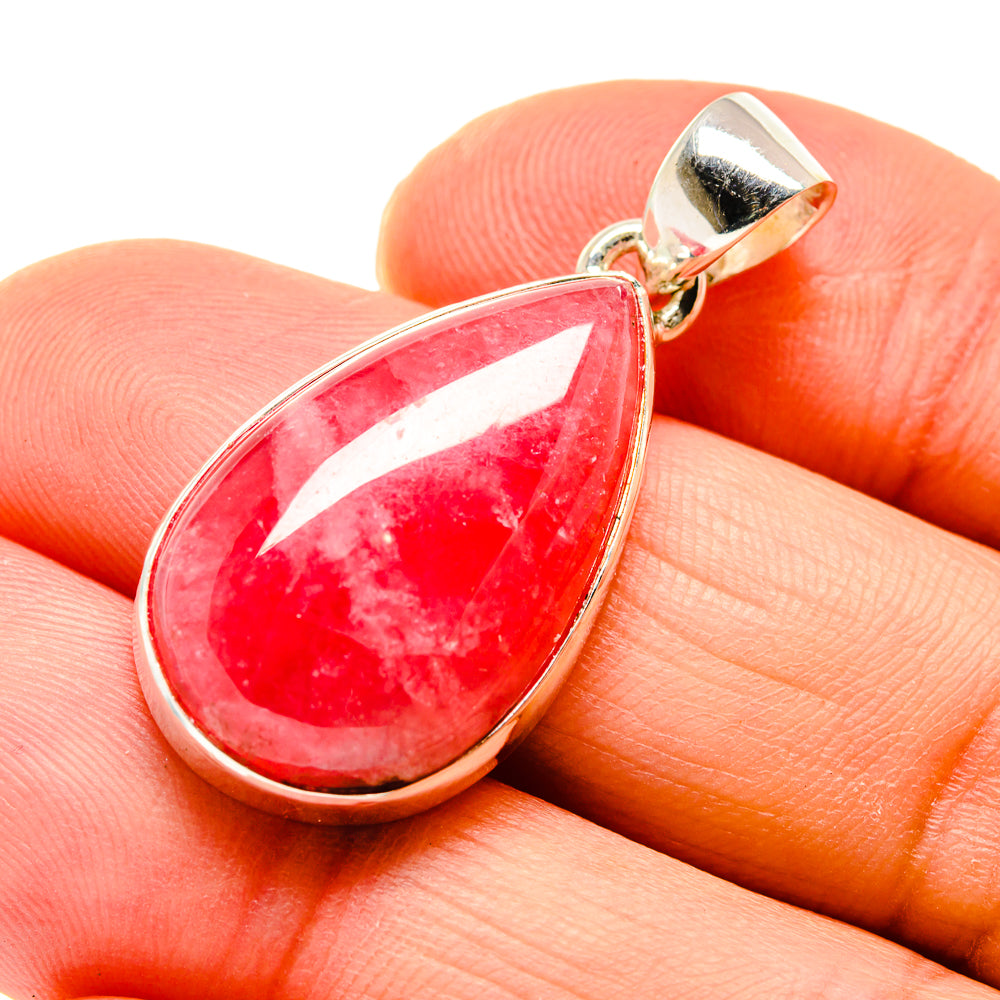 Pink Agate Pendants handcrafted by Ana Silver Co - PD745125