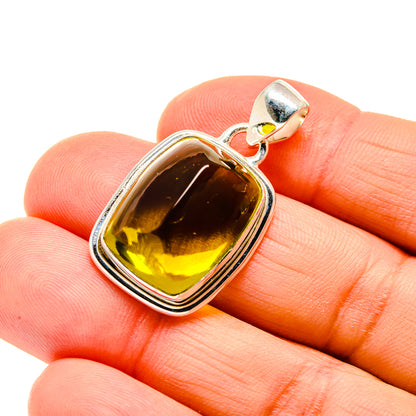 Olive Quartz Pendants handcrafted by Ana Silver Co - PD745131