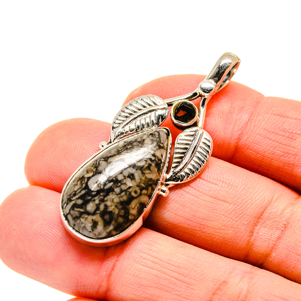 Crinoid Fossil Pendants handcrafted by Ana Silver Co - PD745146