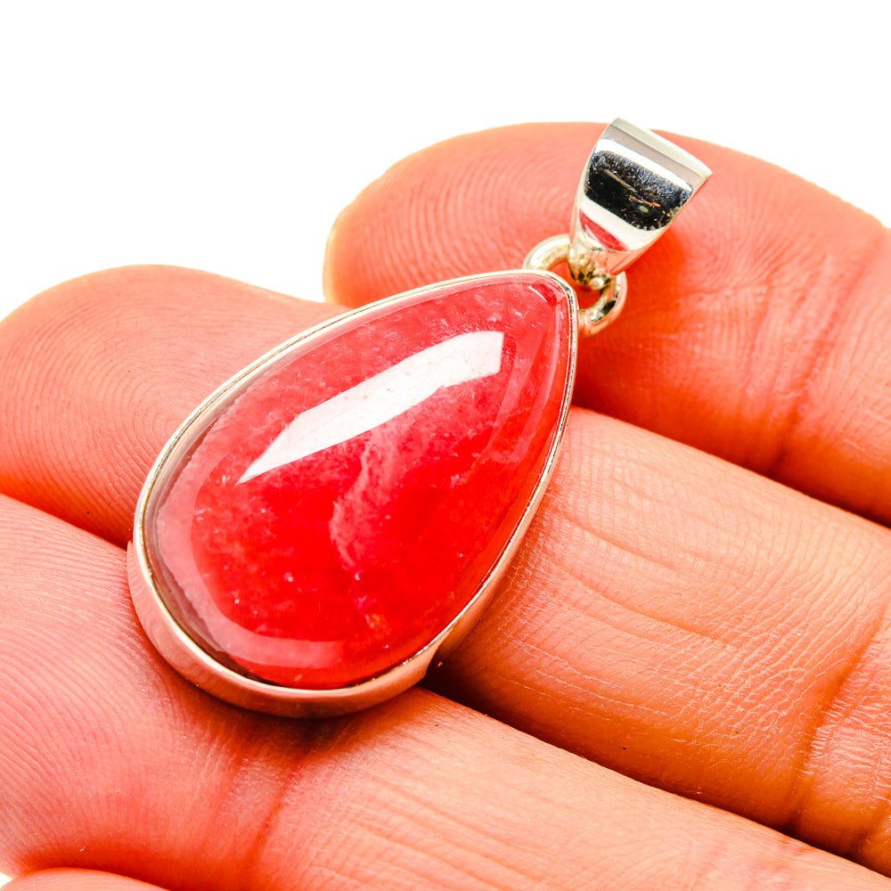 Pink Agate Pendants handcrafted by Ana Silver Co - PD745264
