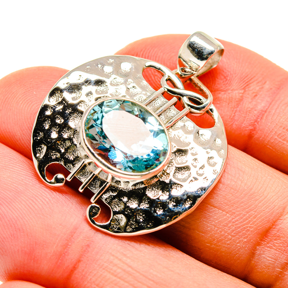 Blue Topaz Pendants handcrafted by Ana Silver Co - PD745303