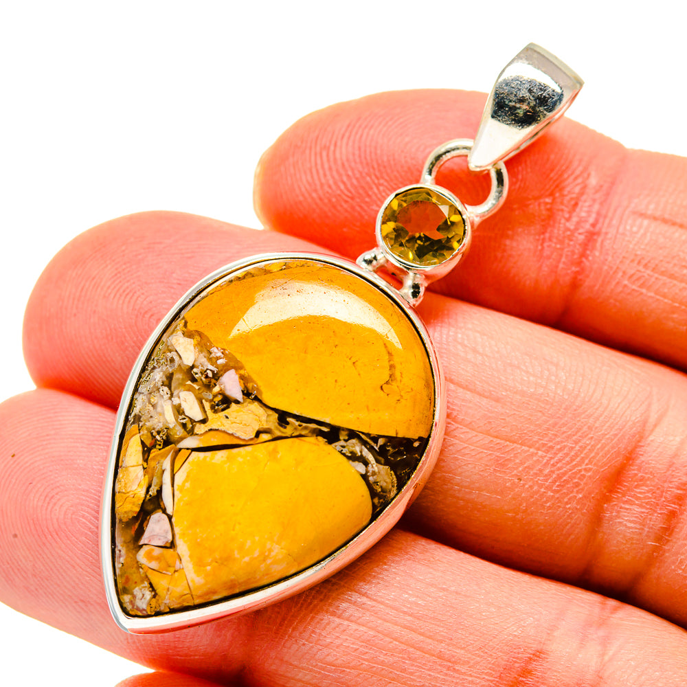 Brecciated Mookaite Pendants handcrafted by Ana Silver Co - PD745332
