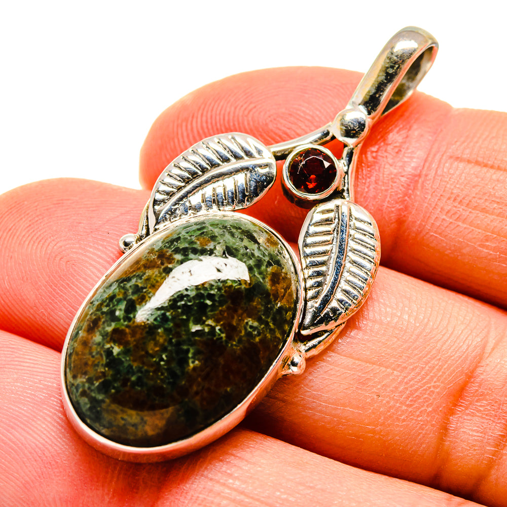 Rainforest Jasper Pendants handcrafted by Ana Silver Co - PD745334
