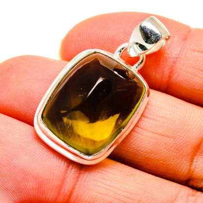 Olive Quartz Pendants handcrafted by Ana Silver Co - PD745397