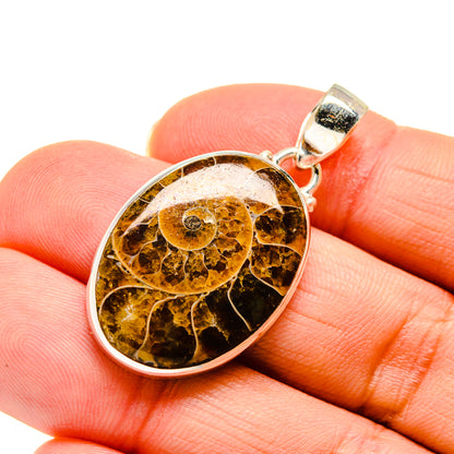 Ammonite Fossil Pendants handcrafted by Ana Silver Co - PD745402